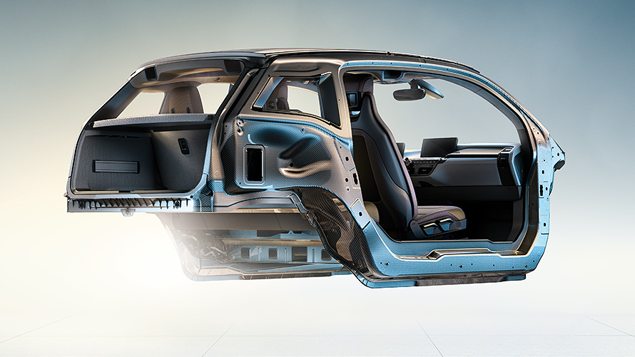 BMW i3 lettvekts Det innovative karosseriet til BMW i3 lettvekts karbon