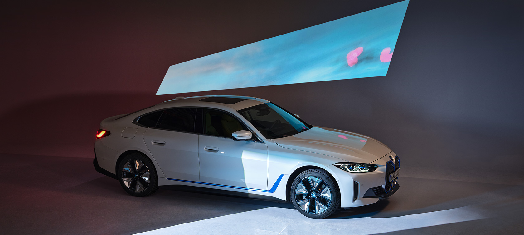 BMW i4 2021 G26 Bilde 1 BMW i4 2021 G26 helelektrisk Gran Coupé elbil Bilde 1