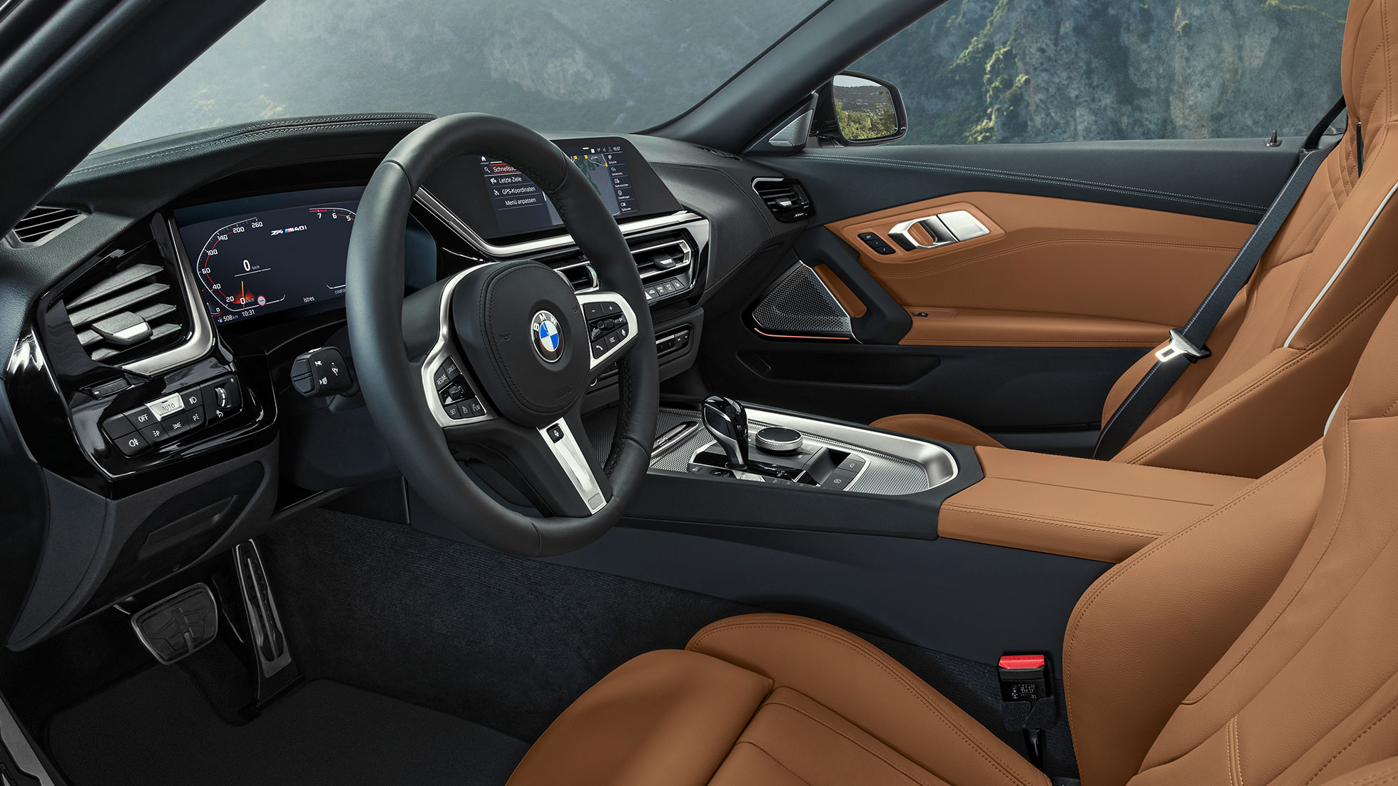 Kupé BMW Z4 M40i G29 Ratt BMW Z4 Roadster M40i G29 2019, innvendig kupé