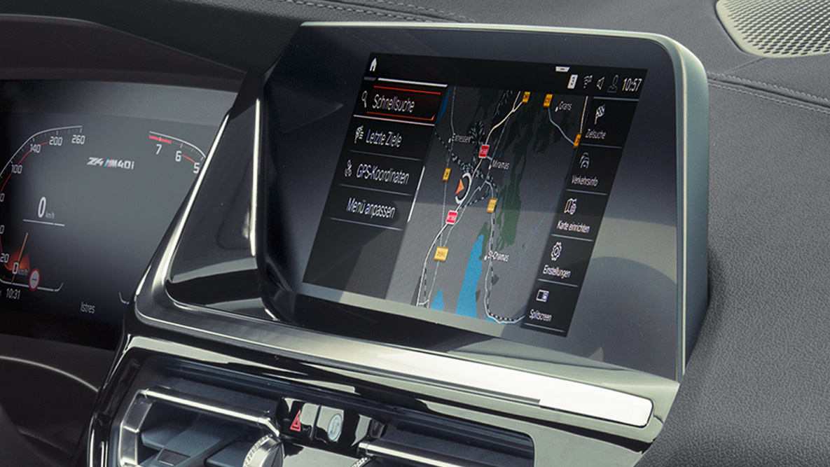 BMW Intelligent Personal Assistant BMW Z4 M40i Roadster G29 BMW Intelligent Personal Assistant BMW Z4 M40i Roadster G29 2019 kontrollisplay