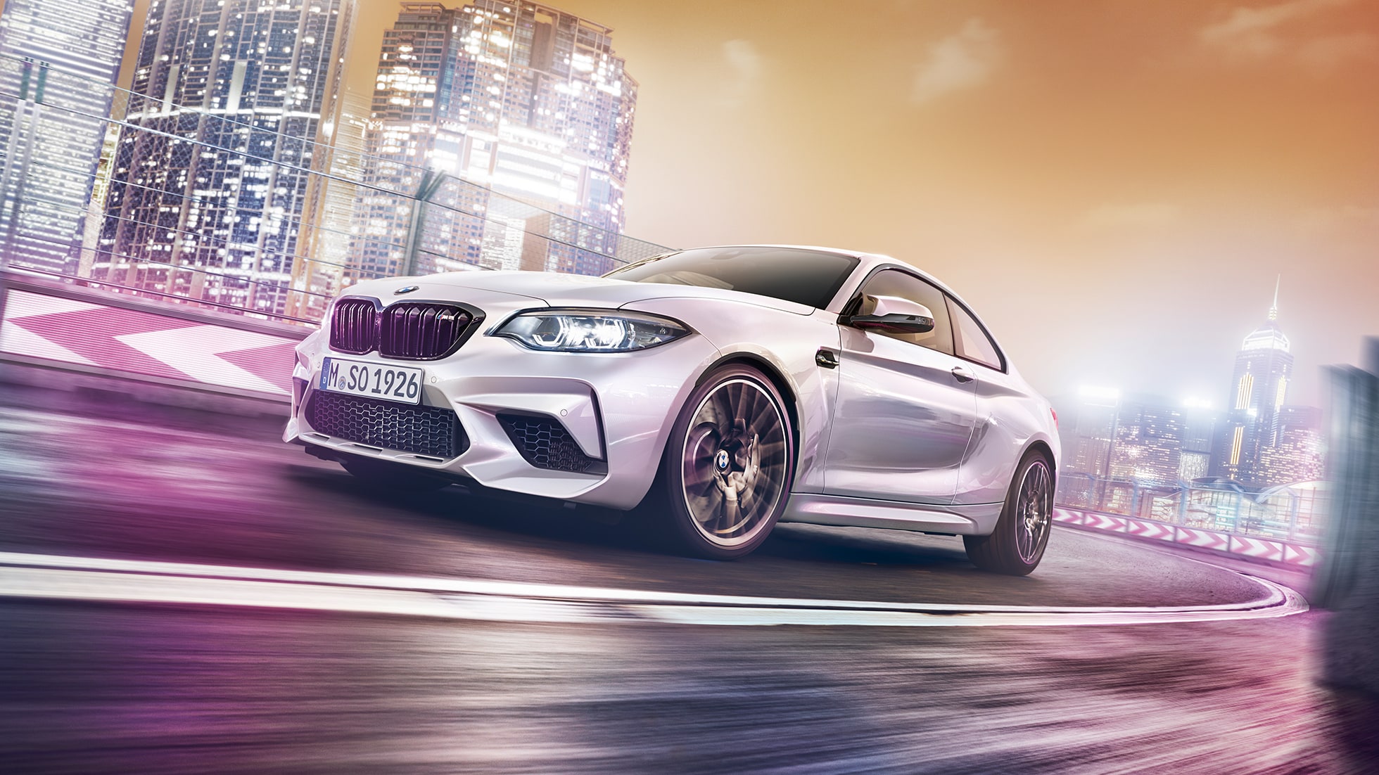 Eksteriør-design BMW M2 Competition F87 Eksteriør-design BMW M2 Competition F87 2018 Hockenheim sølv metallic sett skrått forfra