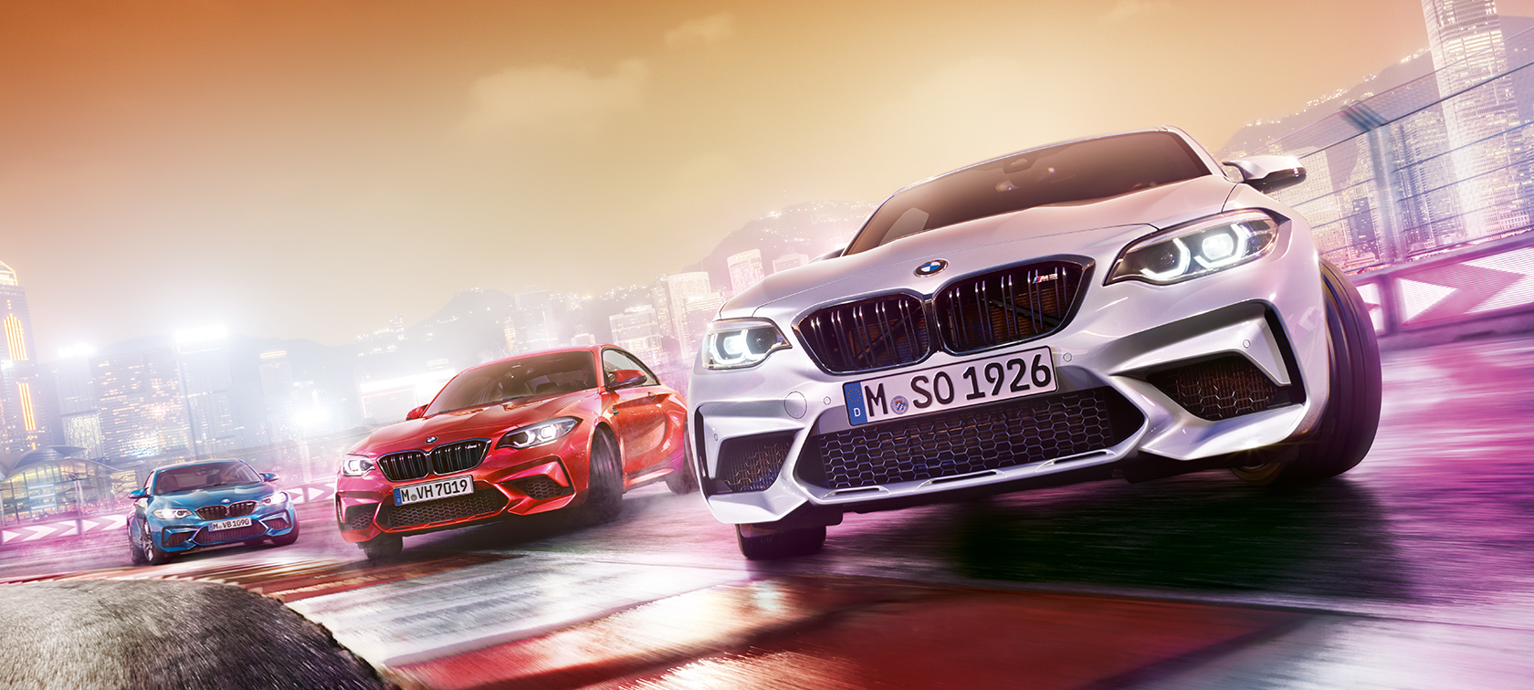 Design BMW M2 Competition Design BMW M2 Competition F87 2018 Hockenheim sølv metallic sett skrått forfra