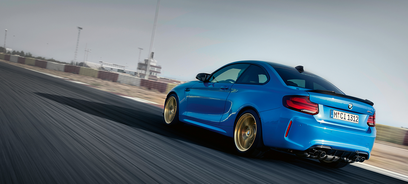 Modeller Utstyr BMW M2 CS Modeller Utstyr BMW M2 CS F87 Misano Blå metallic sett forfra