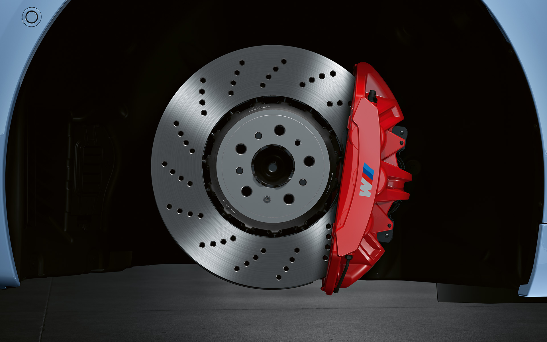BMW M2 G87 M komposittbremser, høyglanset rød M komposittbremser, høyglanset rød BMW M2 G87