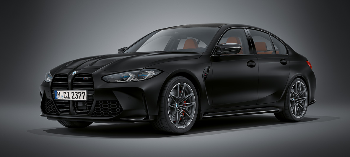 BMW Individual fjordblått/sort "Merino" helskinninteriør BMW M3 Sedan 2020 G80 Interiør BMW Individual fjordblått/sort "Merino" helskinninteriør BMW M3 Sedan G80 2020 Interiør cockpit