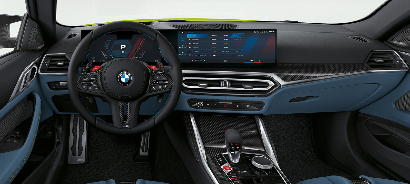 BMW M4 Coupé G82 2020 førerplass BMW M4 Coupé G82 2020 førerplass interiør
