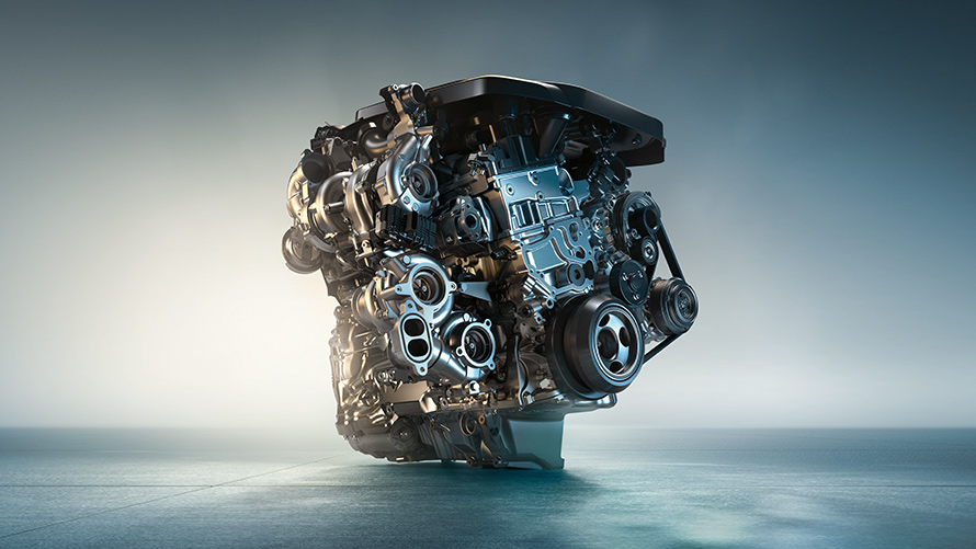 6-sylindret M Performance TwinPower Turbo 6-sylindret rekkedieselmotor. BMW M550d xDrive M Performance TwinPower Turbo 6-sylindret rekkedieselmotor.
