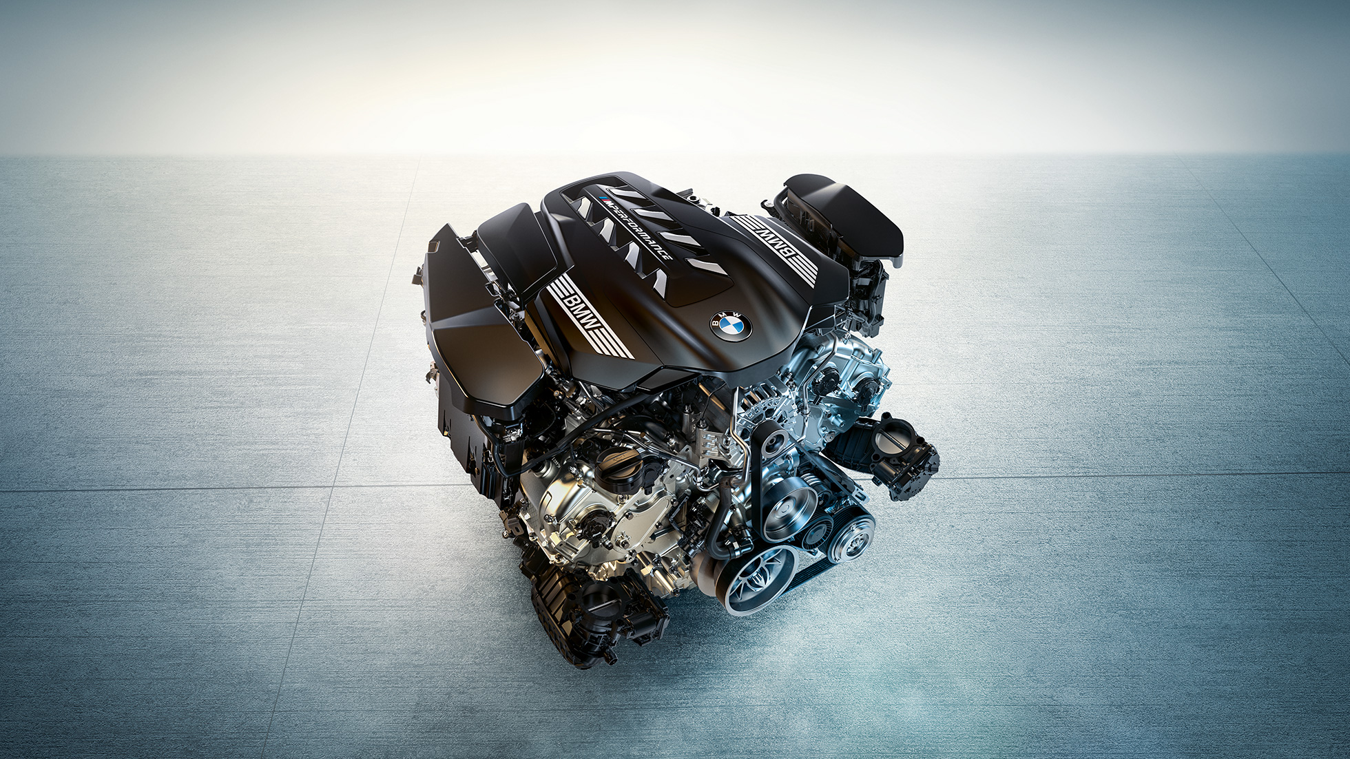 BMW M TwinPower Turbo 8-sylindret bensinmotor BMW M550i xDrive Sedan G30 LCI Facelift 2020 BMW M TwinPower Turbo 8-sylindret bensinmotor BMW M550i xDrive Sedan G30 LCI Facelift 2020