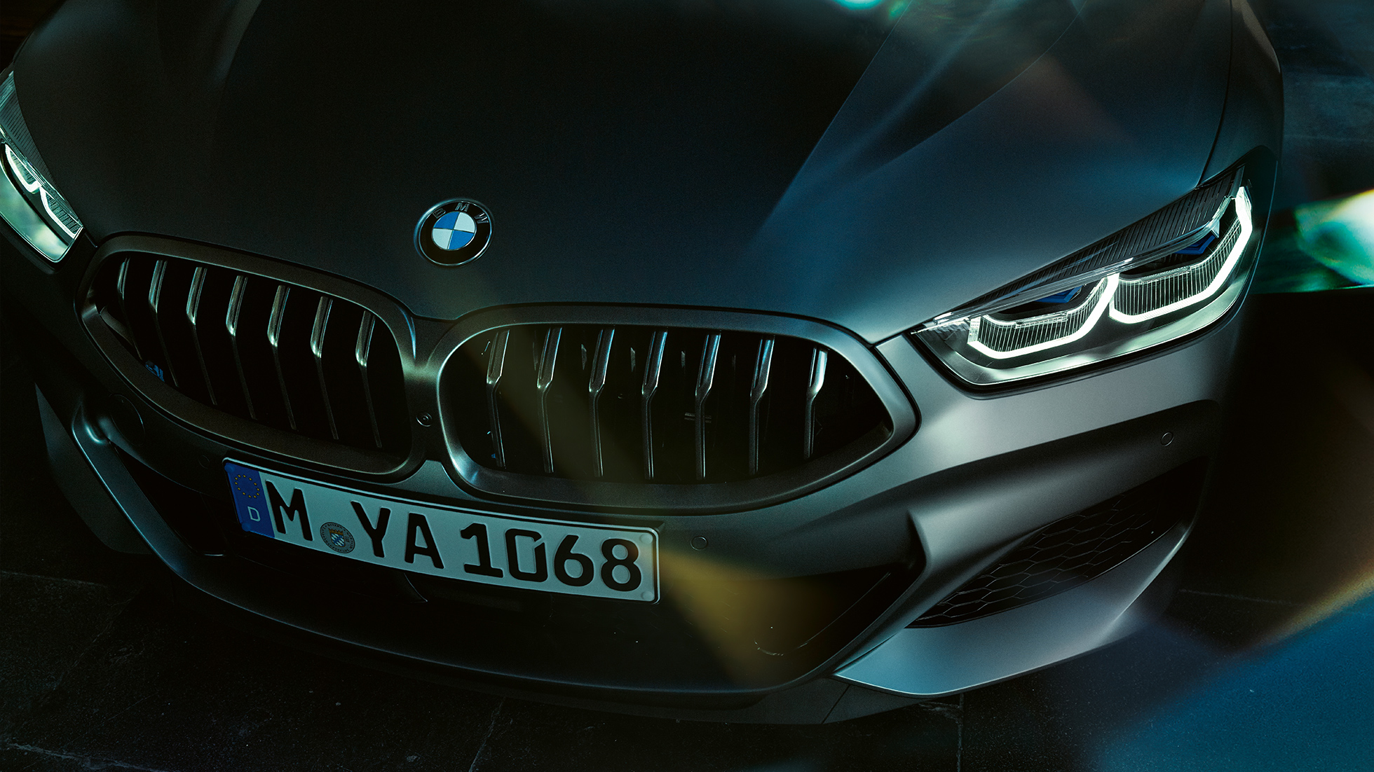 BMW M850i xDrive Gran Coupé, ramme til grillen BMW M850i xDrive Gran Coupé, design, ramme til grillen