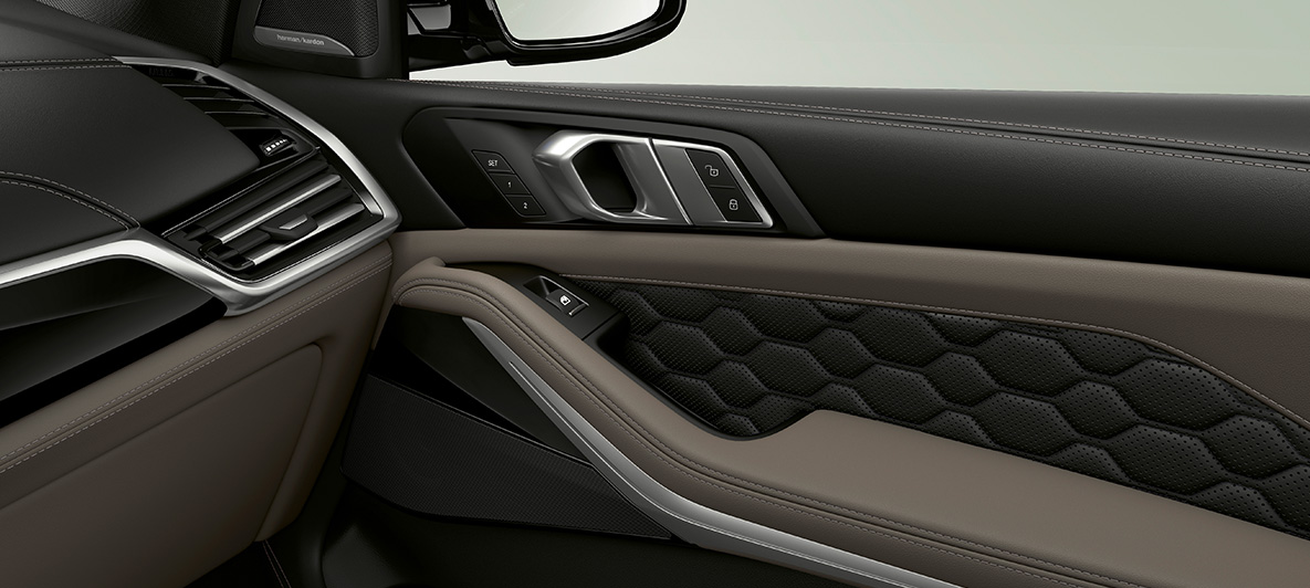 Merino helskinn BMW X5 M F95 Merino helskinn BMW X5 M F95 2020 SUV interiør