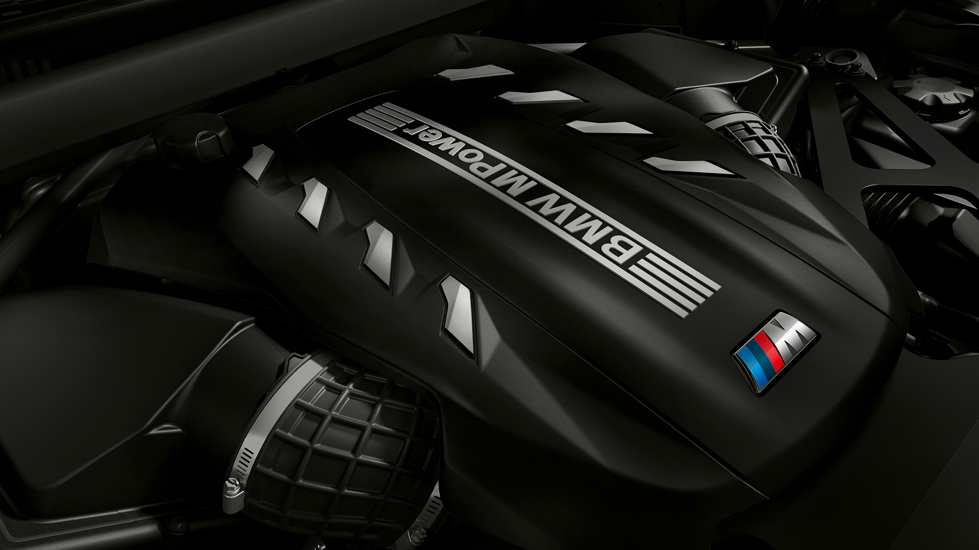 High-Performance M TwinPower Turbo 8-sylindret bensinmotor BMW X6 M Competition High-Performance M TwinPower Turbo 8-sylindret bensinmotor BMW X6 M Competition F96 2020 M detaljbilde
