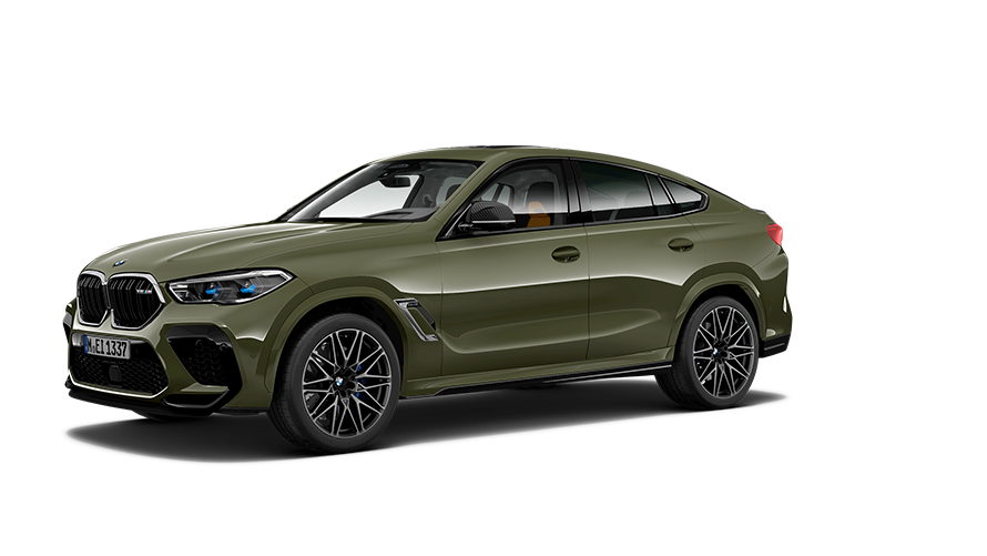 BMW M-modell BMW X6 M F96 sett skrått fra siden BMW M-modell BMW X6 M F96 sett skrått fra siden