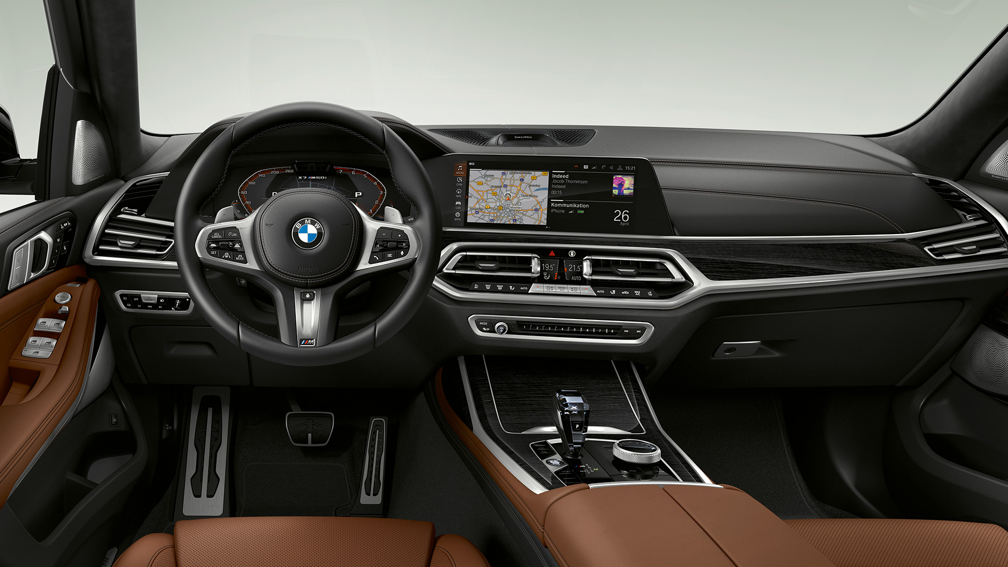 Interiør i BMW X7 M50i BMW X7 M-modellene M50d og M50i, interiør, G07, 2019