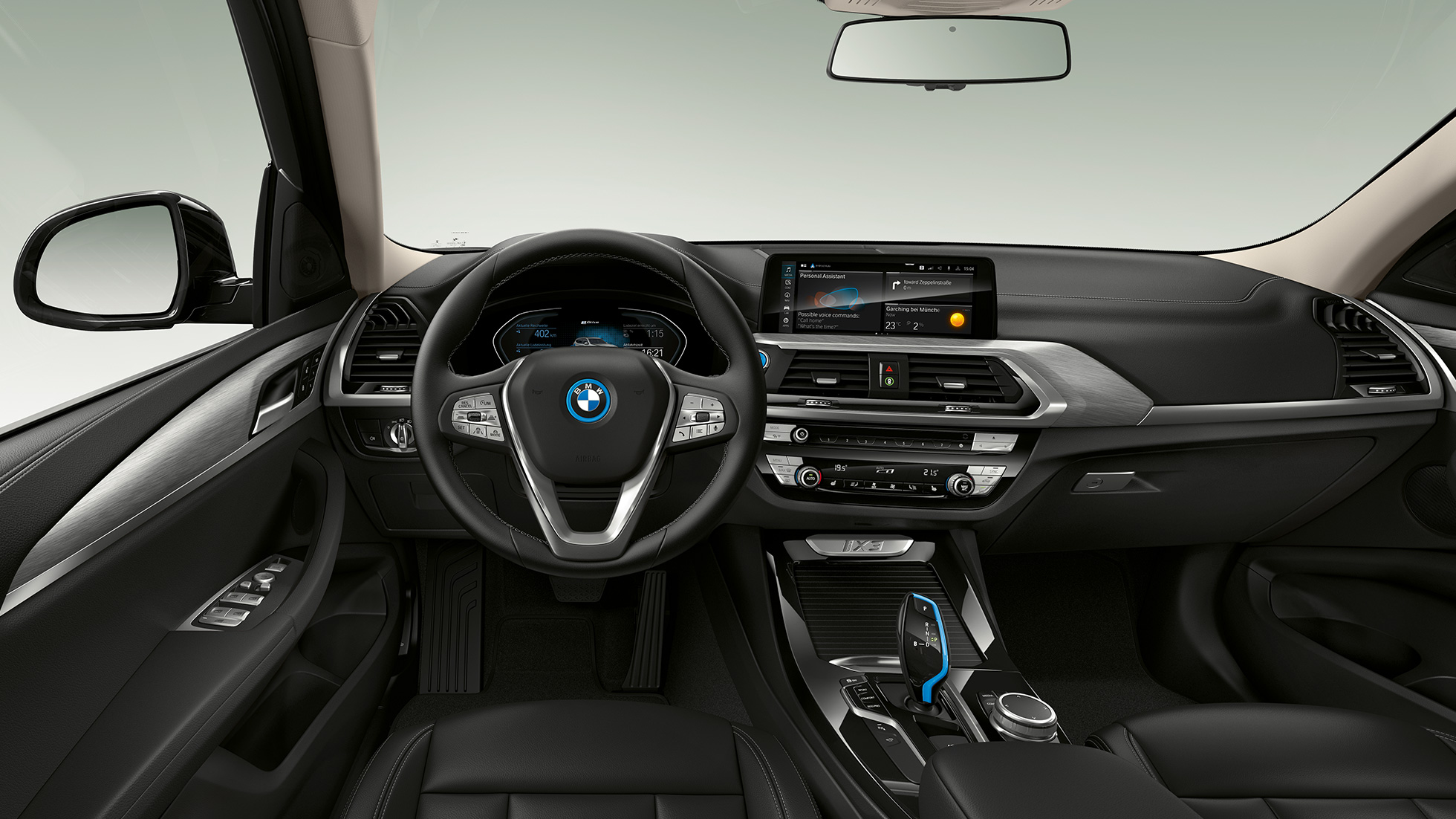 BMW iX3 G08 Modell „Inspiring“ cockpit BMW iX3 G08 2020 Modell „Inspiring“ cockpit interiør