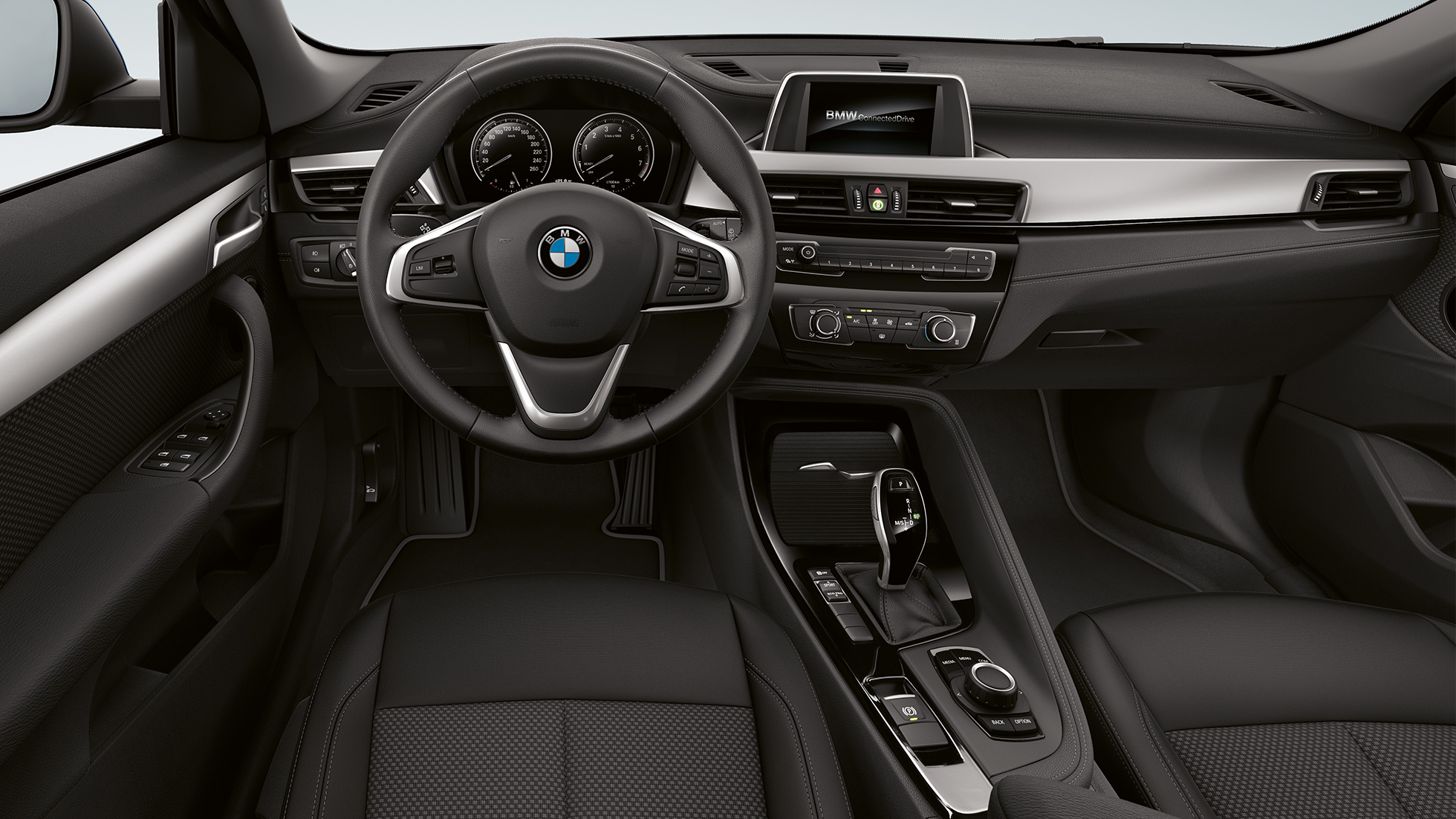 Cockpit BMW X2 sDrive20i Modell Advantage BMW X2 sDrive20i Modell Advantage 2018 F39 Interiør cockpit