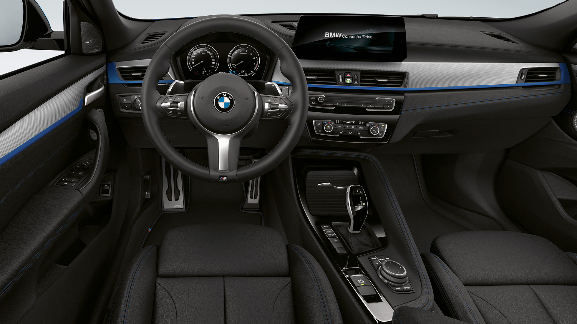 Cockpit BMW X2 sDrive20i Modell M Sport BMW X2 sDrive20i Modell M Sport 2018 F39 Interiør cockpit