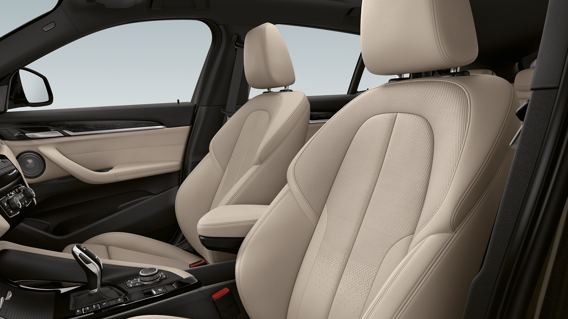 Skinninteriør BMW X2 sDrive20i Modell M Sport X BMW X2 sDrive20i Modell M Sport 2018 F39 Interiør, skinninteriør