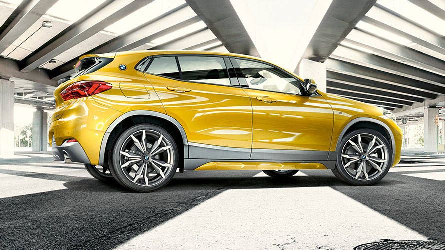 BMW X2 F39 Brooklyn grå sett forfra BMW X2 F39 Brooklyn grå sett forfra