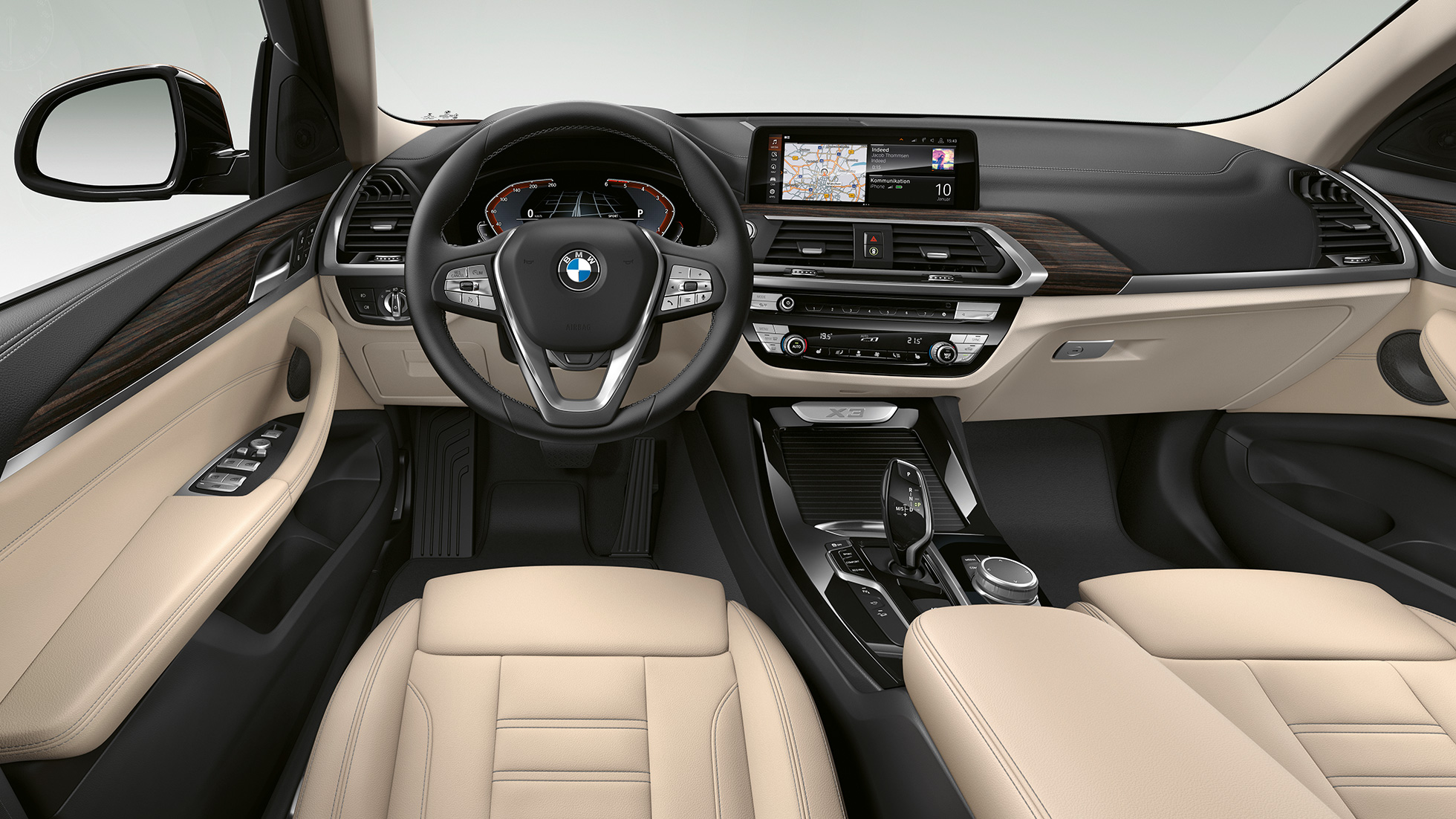 BMW X3 M40i, Model Luxury Line innvendig design BMW X3 M40i, Model Luxury Line innvendig design