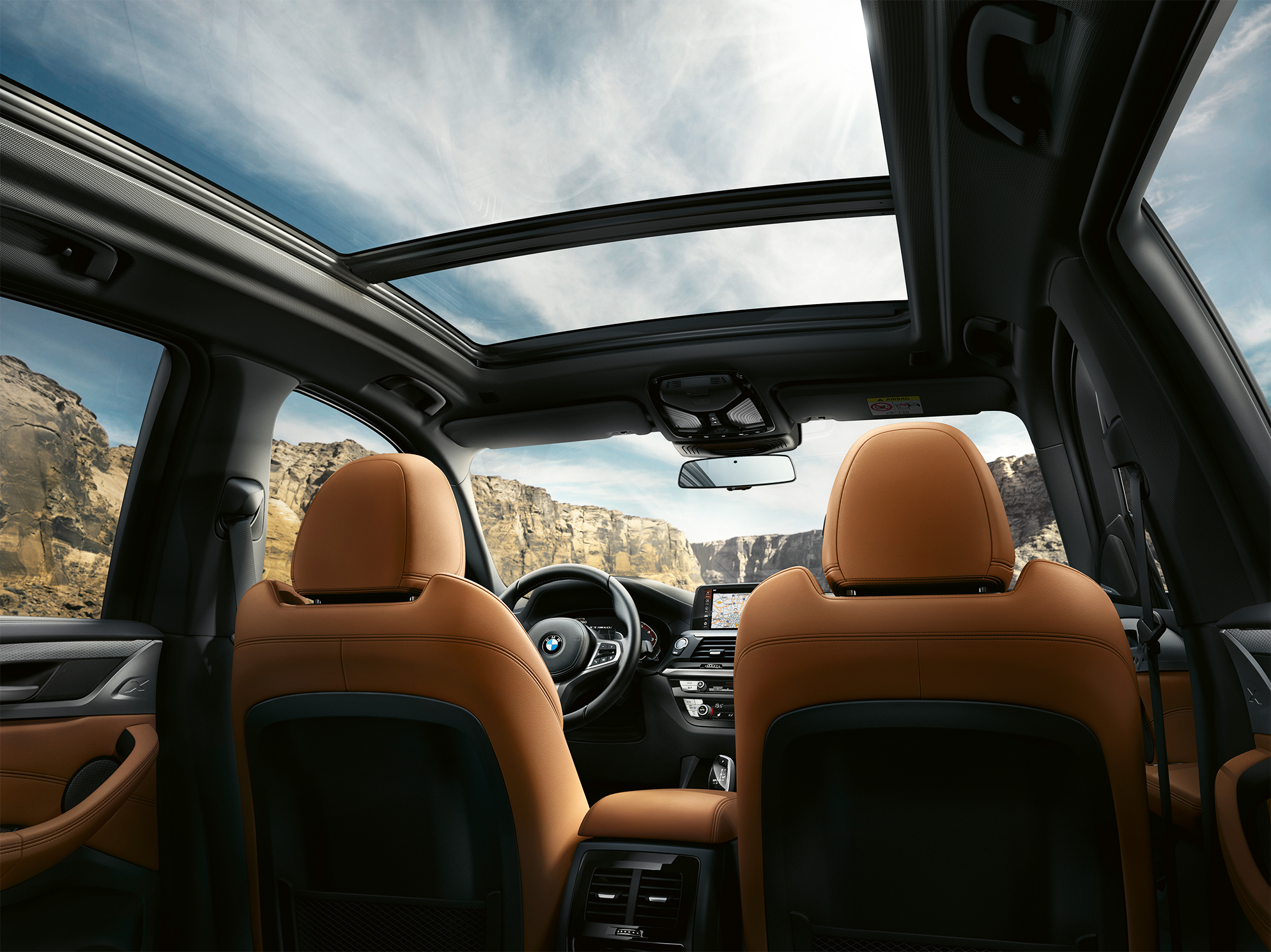 Førerplassen i BMW X3 M40i Førerplassen i BMW X3 M40i
