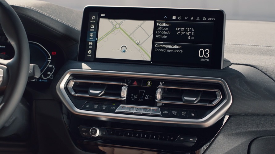 BMW X3 G01 sentral informasjonsskjerm 2021 BMW X3 G01 sentral informasjonsskjerm 2021