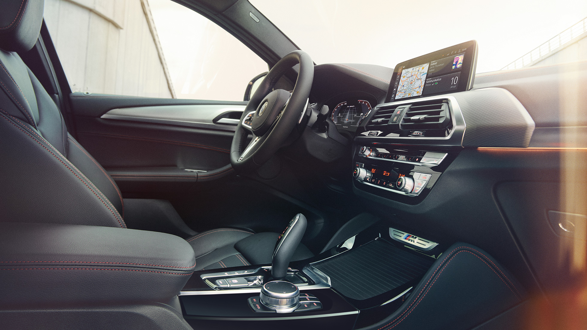 Innvendig utstyr av høy kvalitet BMW X4 Innvendig utstyr av høy kvalitet BMW X4 G02 2018 interiør