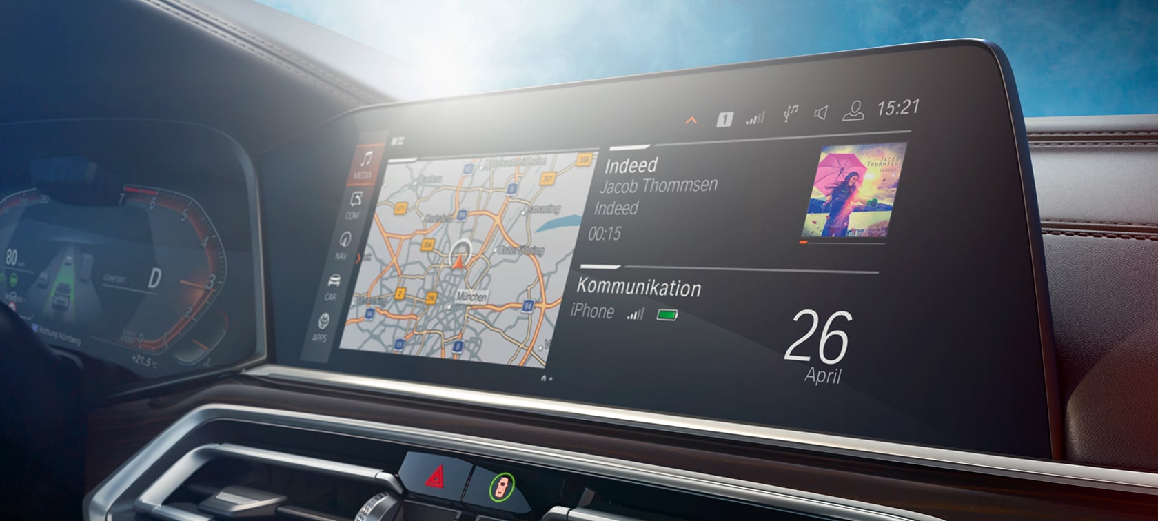 Kontrolldisplay BMW X5 Kontrolldisplay BMW X5 G05 2018 Cockpit