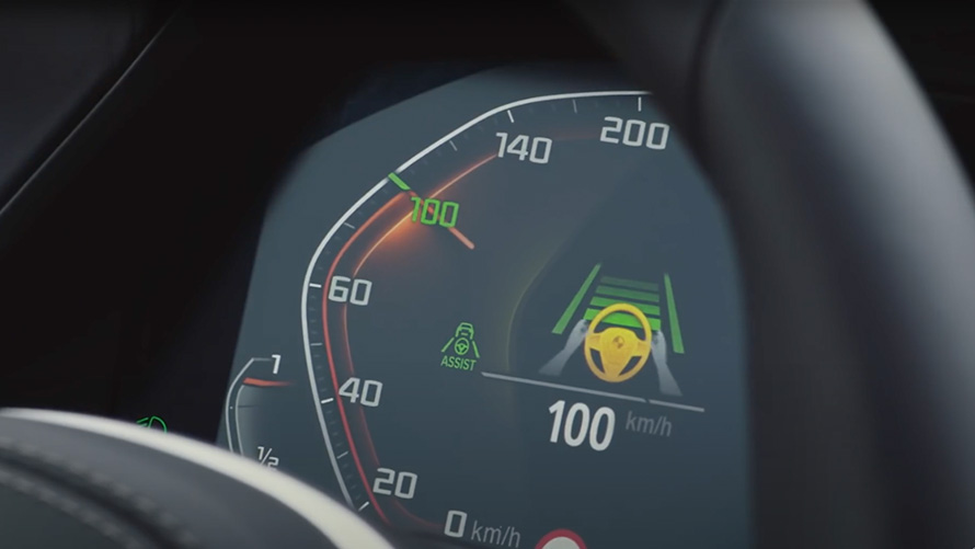 Bruk av Driving assistant. Bruk av Driving assistant.