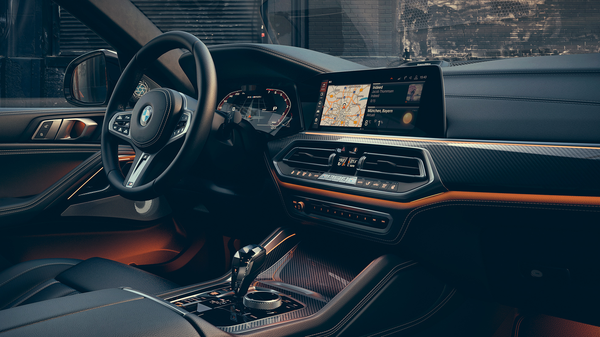 BMW X6 interiør. Interiøret i BMW X6.
