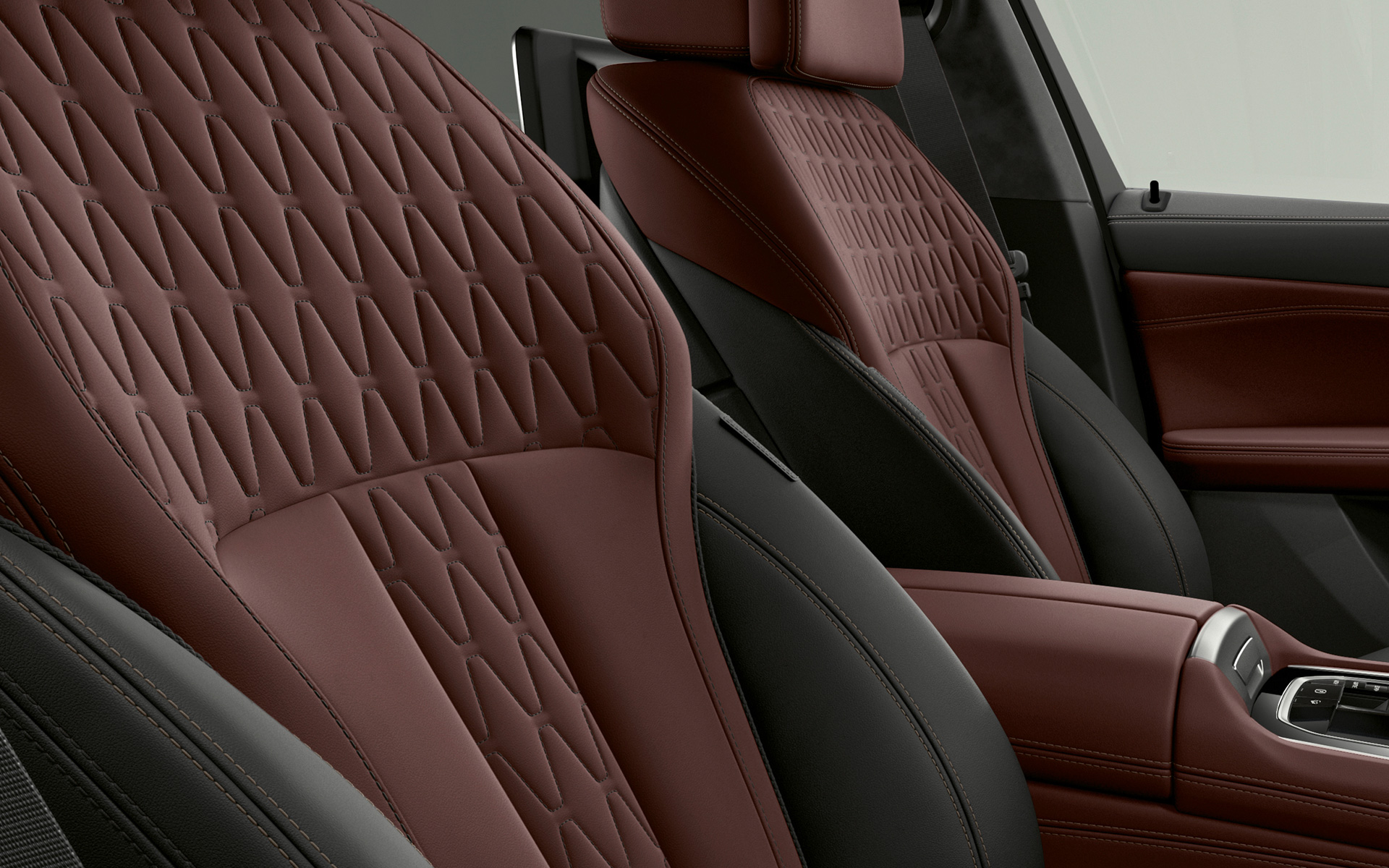BMW Individual innstigningslister BMW X6 Individual G06 2019 BMW Individual setetrekk BMW X6 Individual G06 2019 næropptak