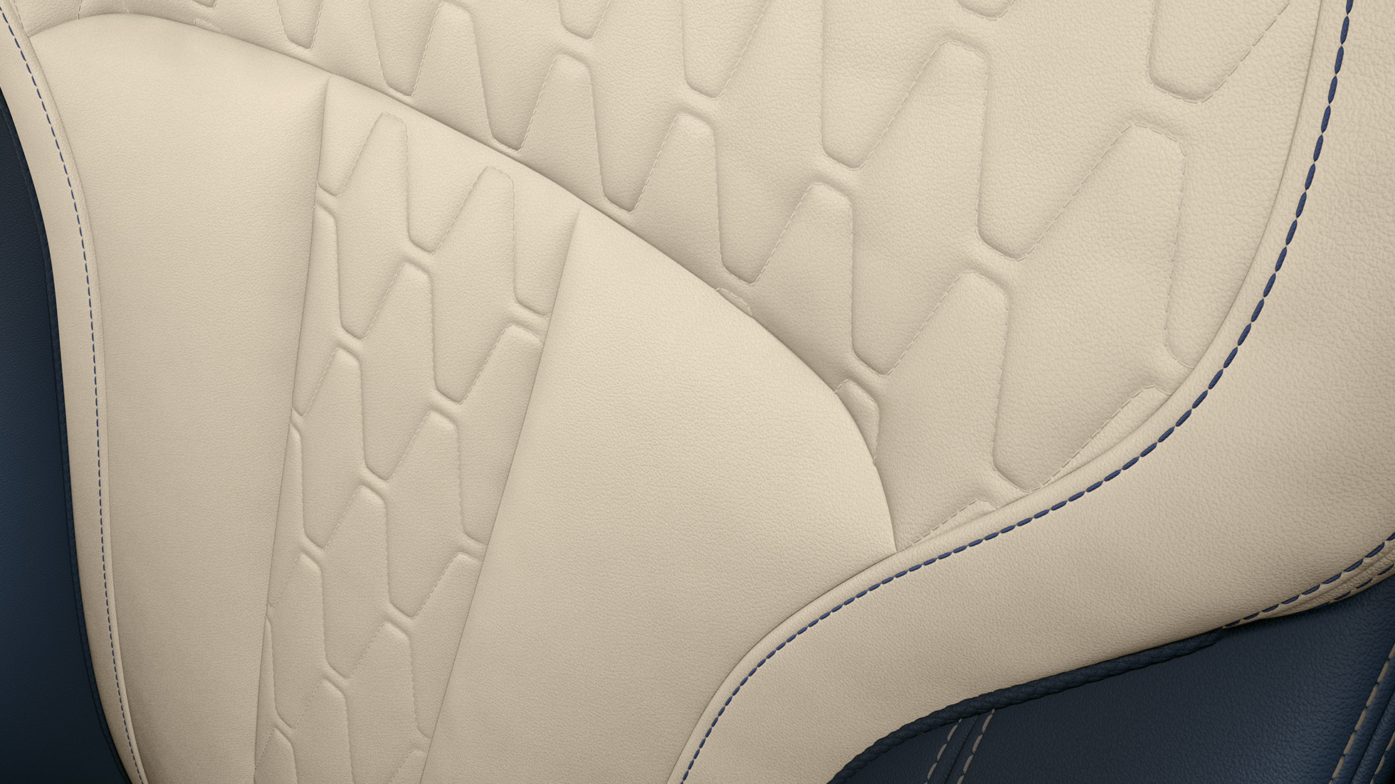 Setetrekk med Pure Excellence-design i BMW X7 Nærbilde av setetrekk med Pure Excellence-design i BMW X7
