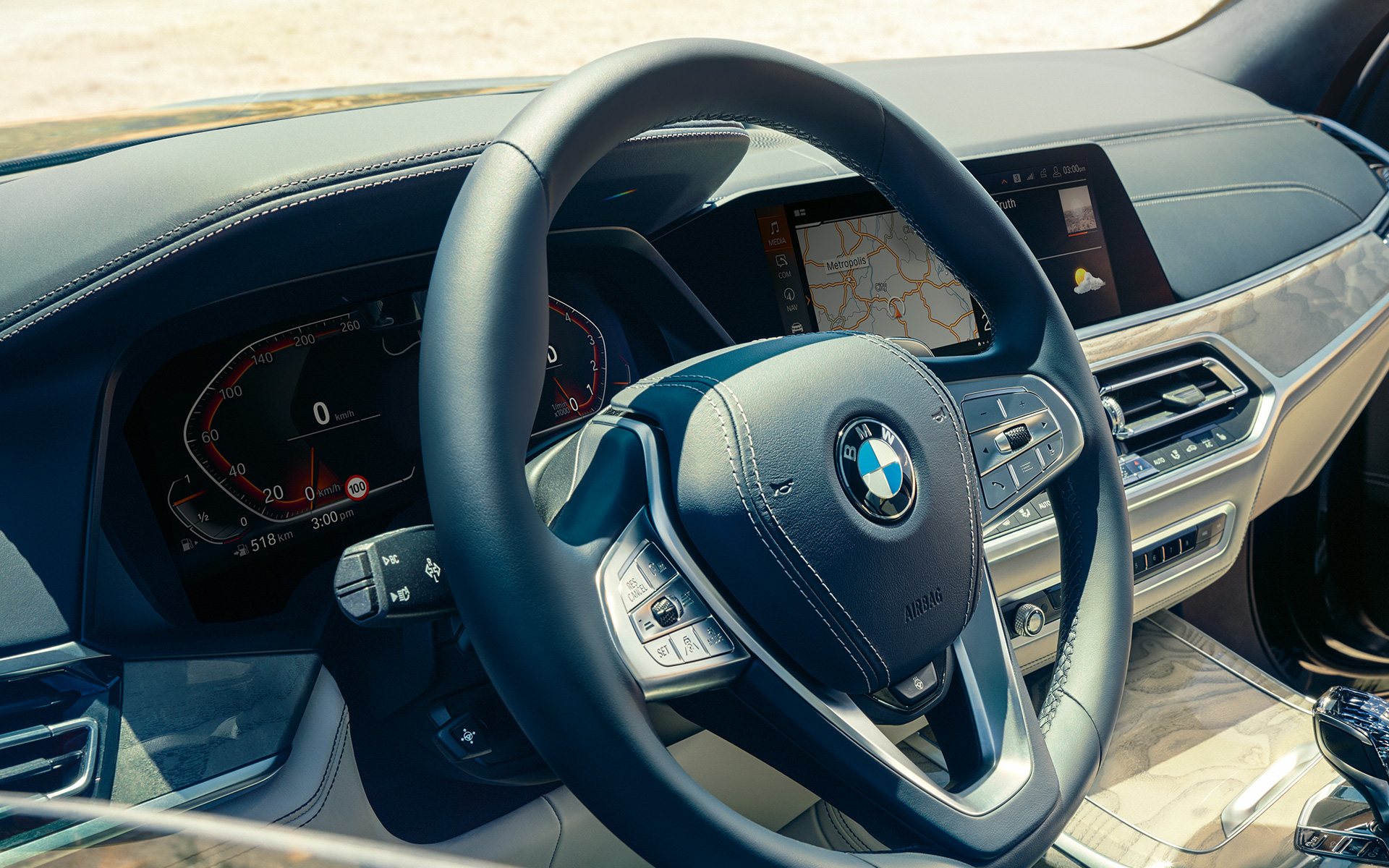 Cockpit BMW X7 G07 2019 interiør Cockpit BMW X7 G07 2019 interiør