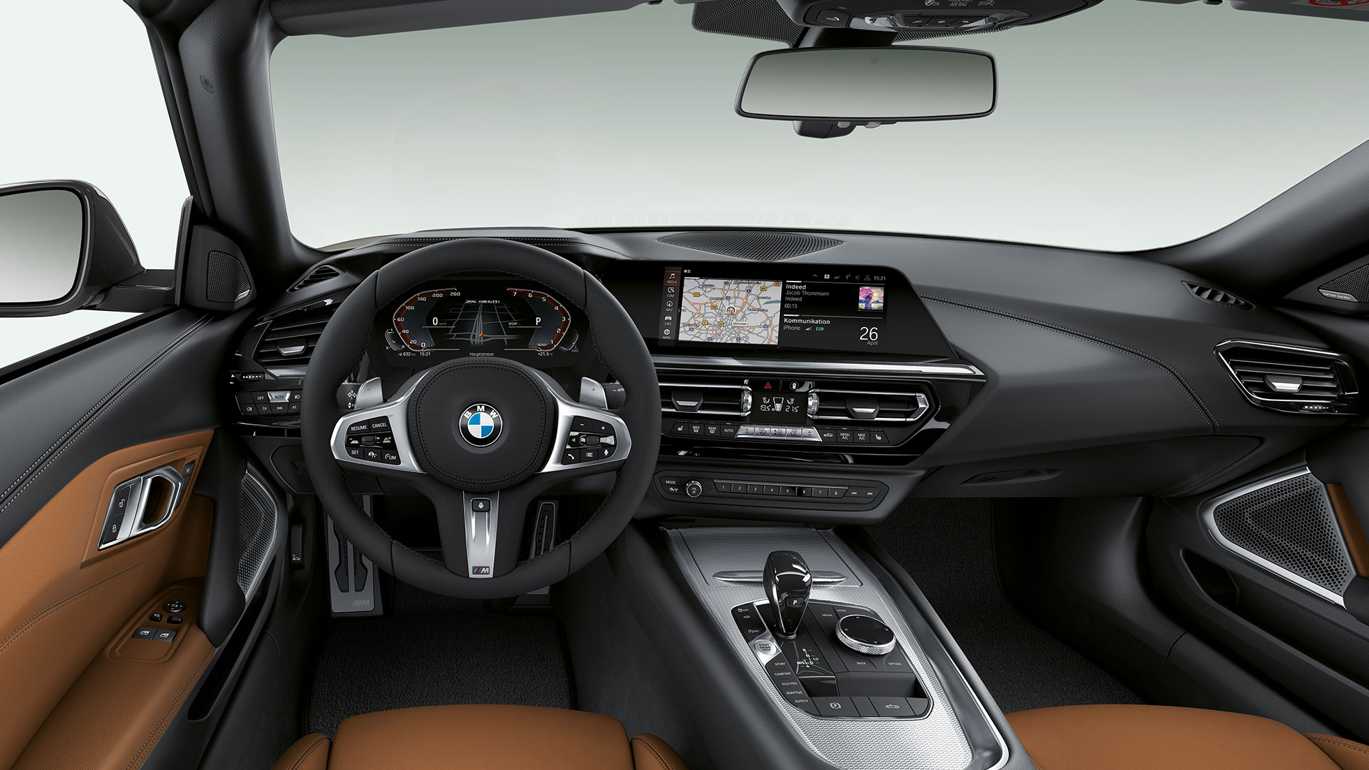 BMW Z4 Roadster M40i Ratt og førerplass i BMW Z4 Roadster M40i