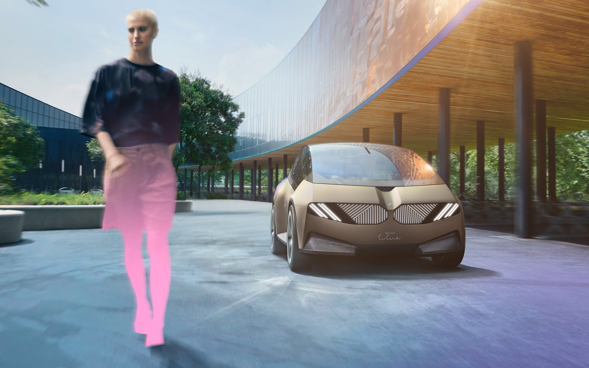 BMW i Vision Circular 2021 visjonsbil inntrykk 1