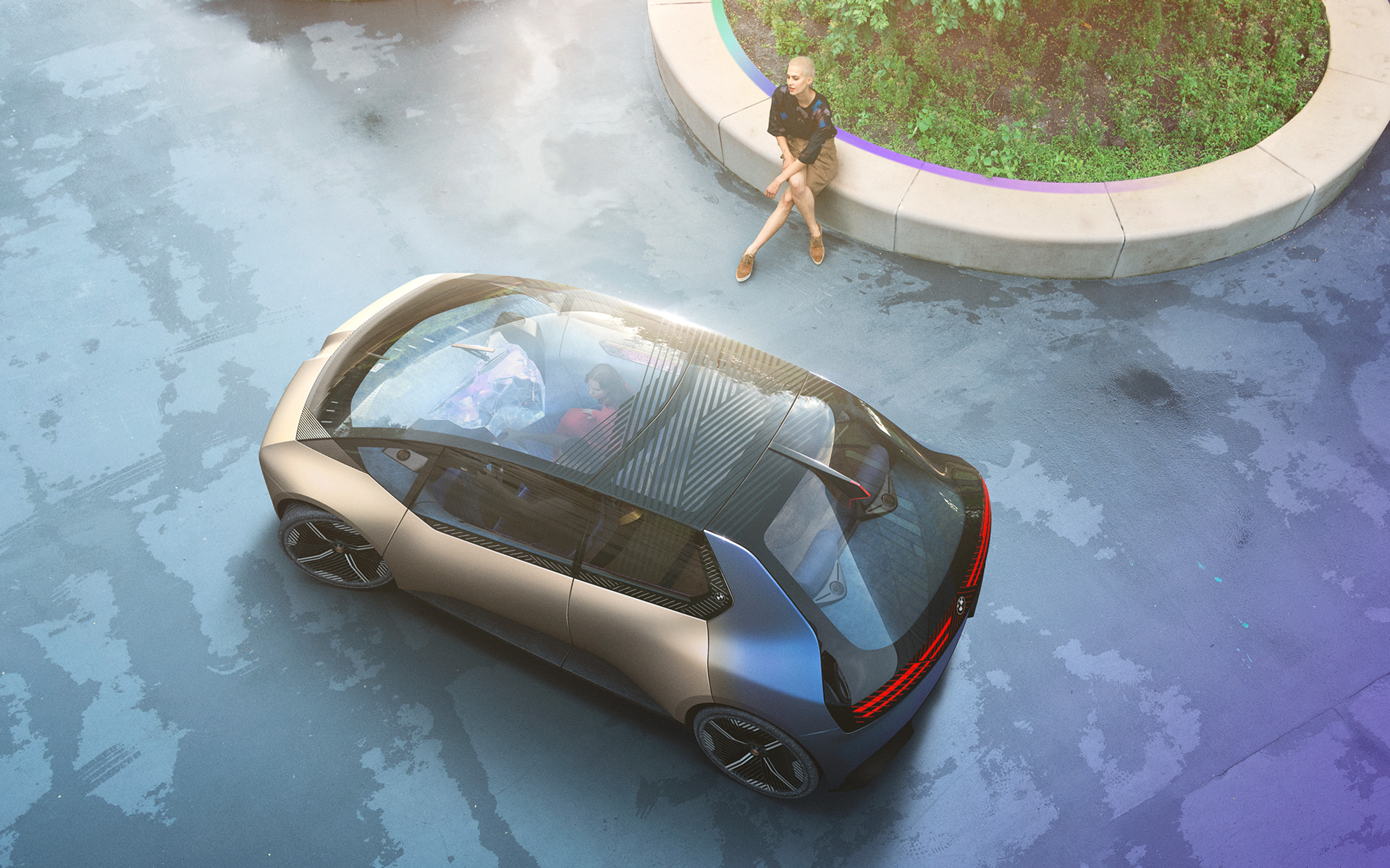 BMW i Vision Circular 2021 visjonsbil inntrykk 2
