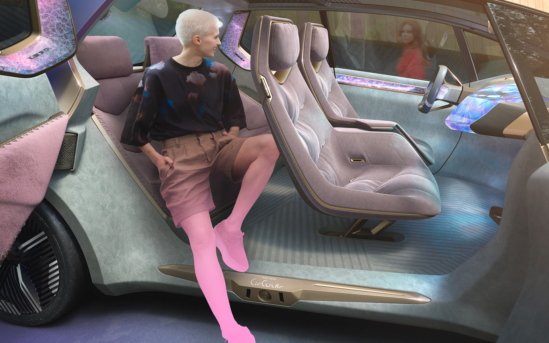 BMW i Vision Circular 2021 visjonsbil inntrykk 3