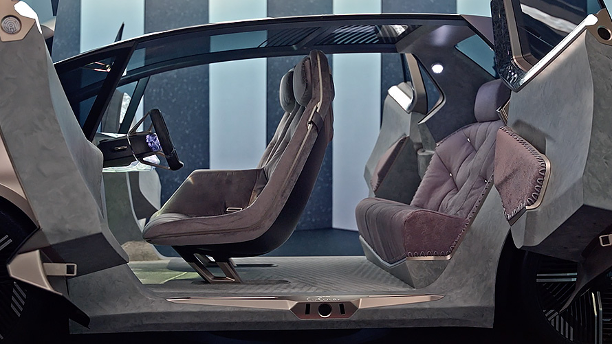 Video interiørdesign BMW i Vision Circular 2021 BMW i Vision Circular 2021 visjonsbil interiørdesign, video
