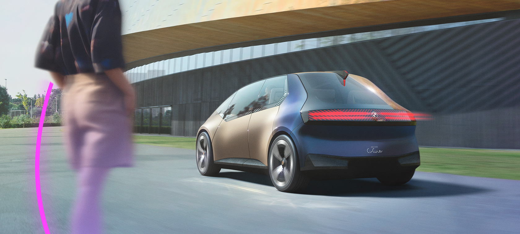 BMW i Vision Circular 2021 visjonsbil utvendig design