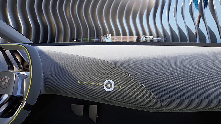 BMW i Vision Dee BMW Mixed Reality Slider BMW i Vision Dee visjonsbil BMW Mixed Reality Slider