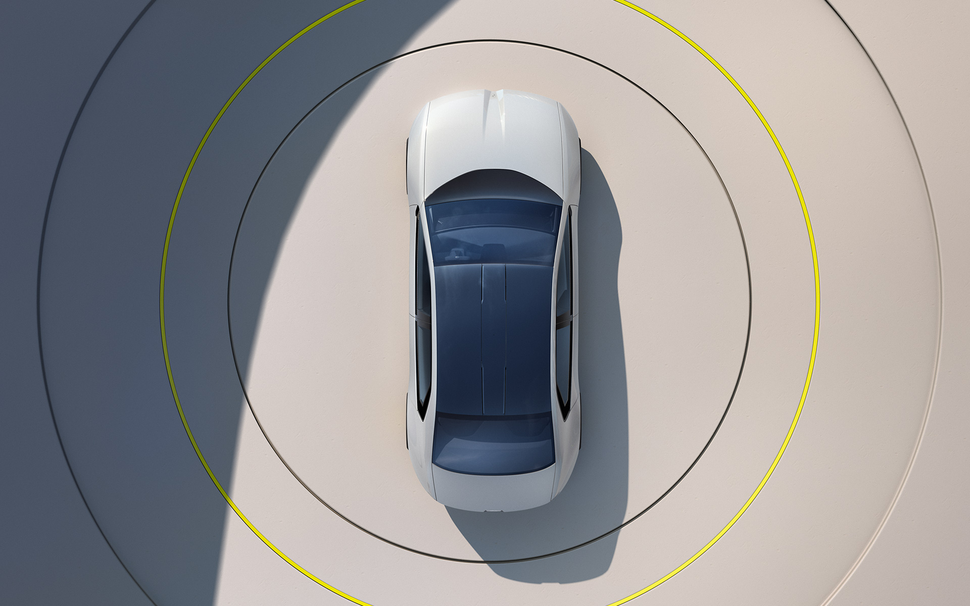 BMW i Vision Dee utvendig design Topshot BMW i Vision Dee visjonsbil utvendig design Topshot
