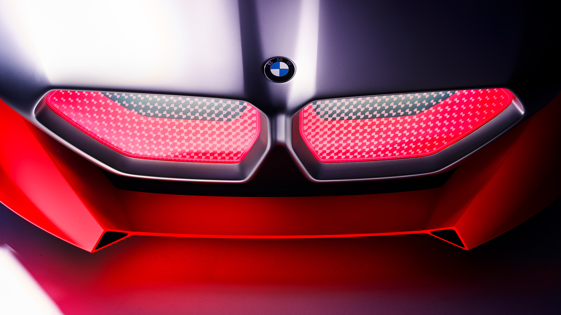 BMW Vision M NEXT, utvendig design, BMW dobbeltgrill BMW Vision M NEXT, nærbilde utvendig, BMW dobbeltgrill
