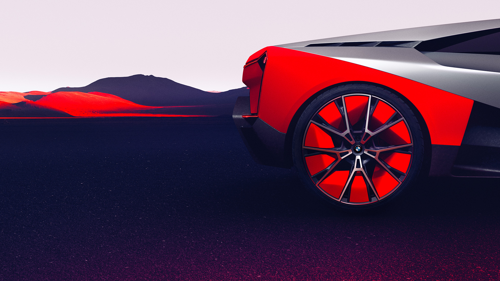BMW Vision M NEXT, sett fra siden BMW Vision M NEXT, sett fra siden, stående, felger