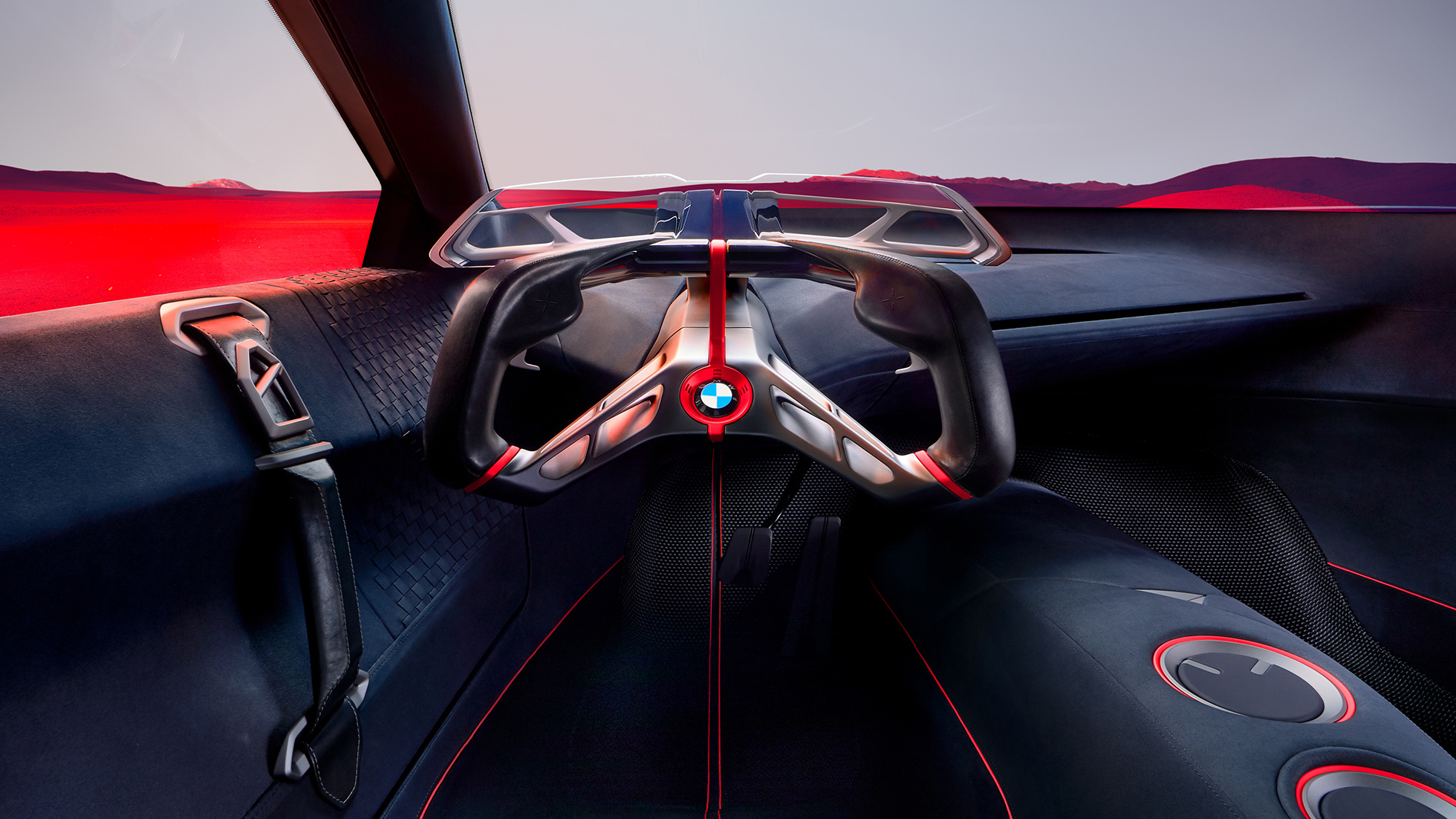 BMW Vision M NEXT, innvendig design BMW Vision M NEXT, innvendig design, cockpit, Boost Pod
