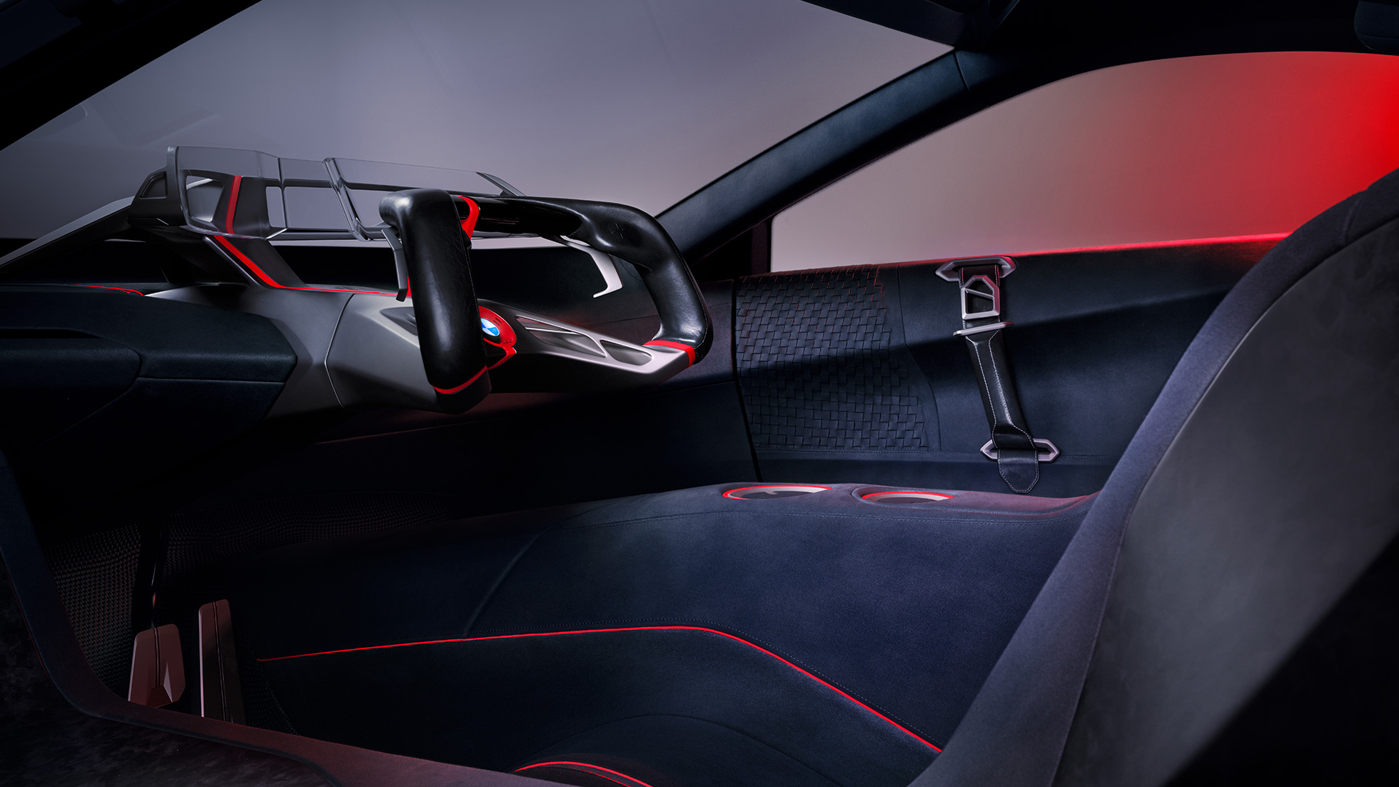 BMW Vision M NEXT, innvendig design BMW Vision M NEXT, kupé, design, barnesete