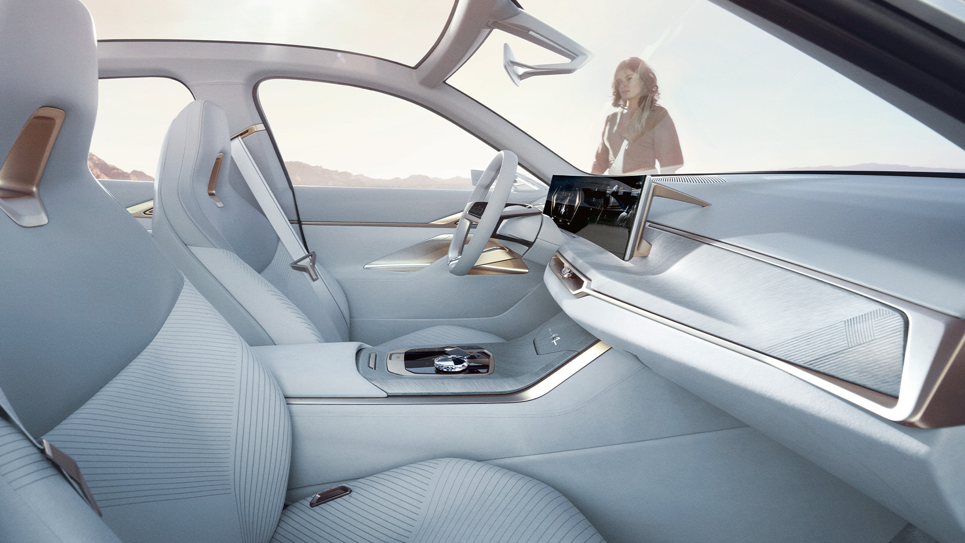 Kupé BMW Concept i4 2020 G26 Kupé BMW Concept i4 2020 G26 elbil helelektrisk BMW Gran Coupé