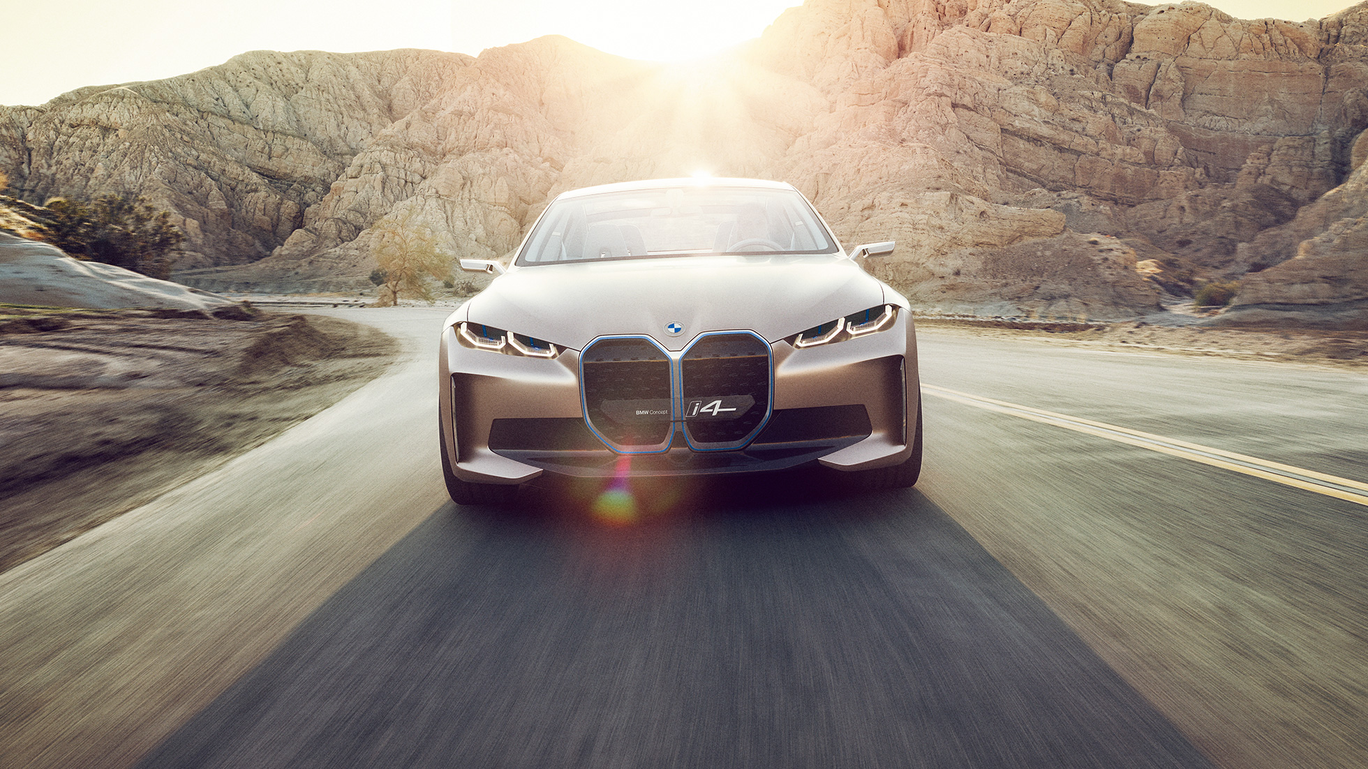 Kjøredynamikk BMW Concept i4 2020 G26 BMW Concept i4 2020 G26 elbil helelektrisk BMW Gran Coupé kjøredynamikk rekkevidde