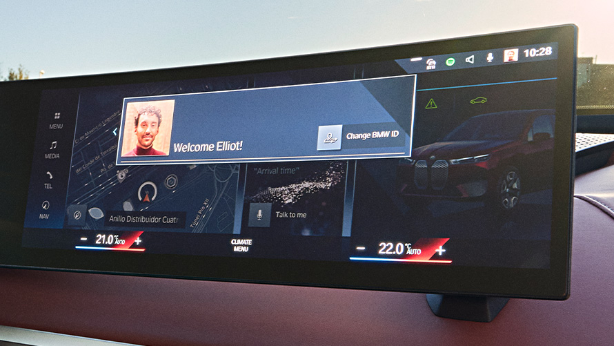Curved Display Screen velkomstskjerm Curved Display Screen CID OS8 velkomstskjerm