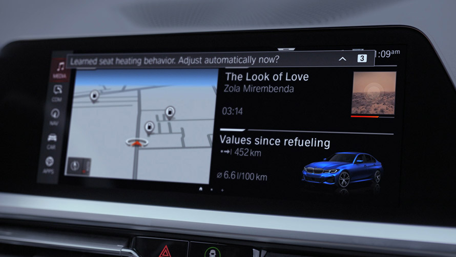 Automate My Habits Automate My Habits vises på BMW-skjermen