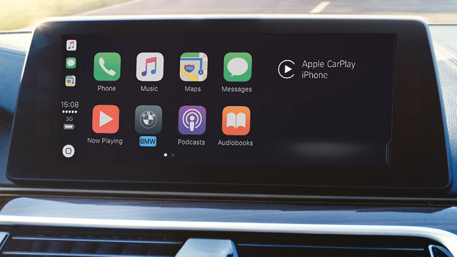 Apple CarPlay® Apple CarPlay® vises på BMW-skjermen