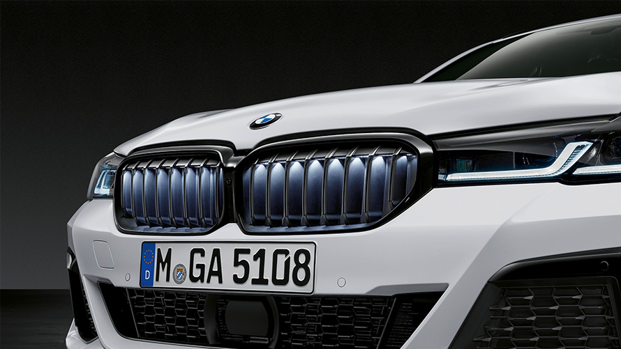 M Performance-frontgrill Iconic Glow BMW høst- og vintertilbehør M Performance-frontgrill Iconic Glow